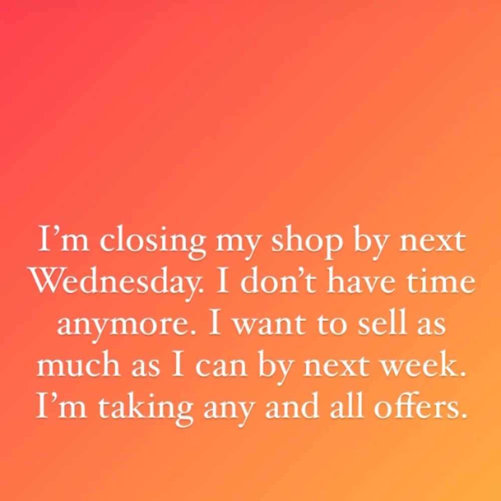 closing sale - taking all offers